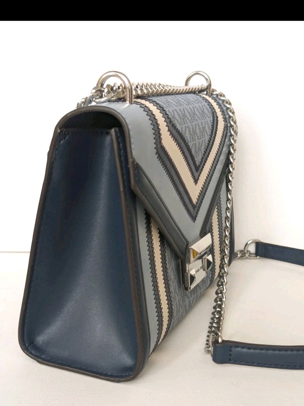 Whitney Medium Color-Block and Signature Logo Shoulder Bag - Picture 8 of 16